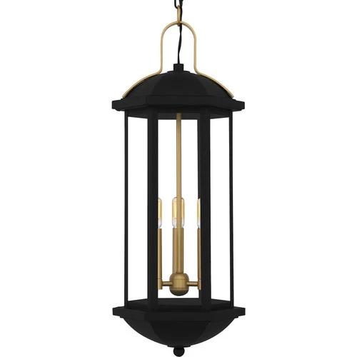 Quoizel CFD1510 Crestfield 3 Light 10"W Mini Pendant - Black - Picture 5 of 8