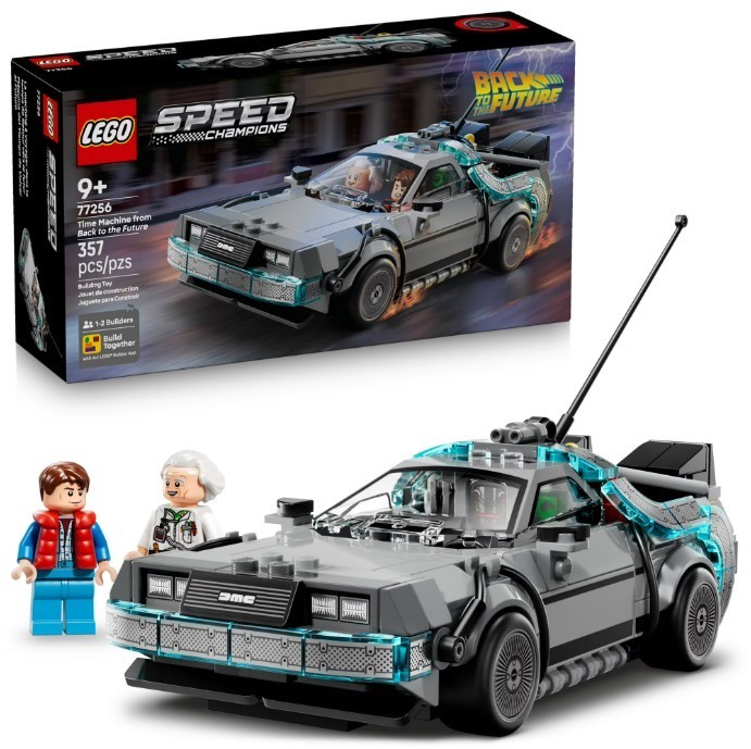 LEGO Speed Champions Back to the Future Time Machine Building Set 77256, NEW