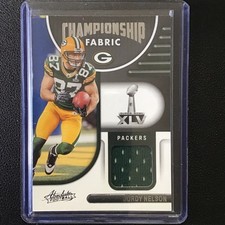 2022 Panini Absolute Football Championship Fabric Jordy Nelson