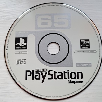 PS1 Demo Disc 65 Official UK PlayStation Magazin Disc Sony PlayStation 1 Retro