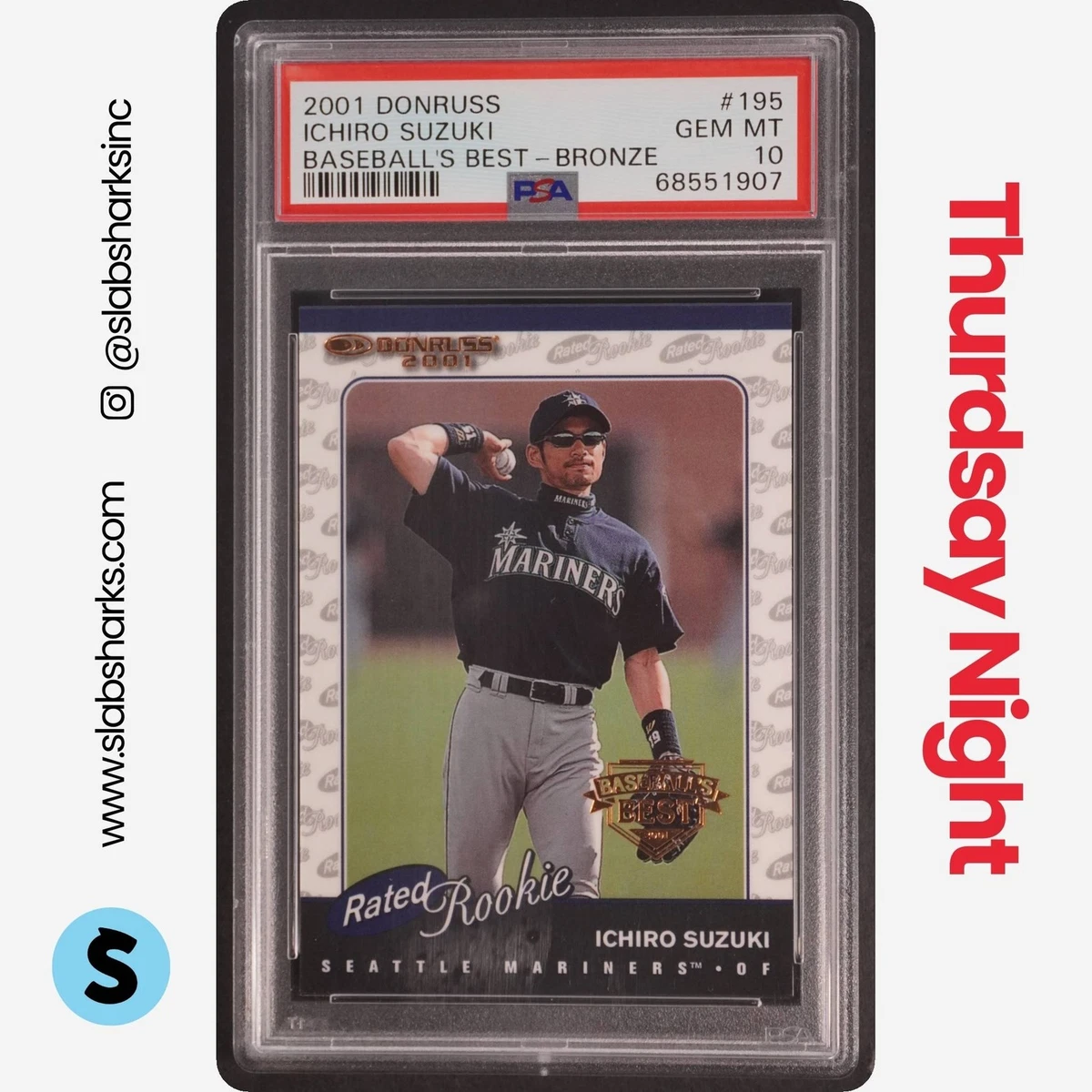 Donruss Ichiro Suzuki Rookie Baseball Sports Trading Cards