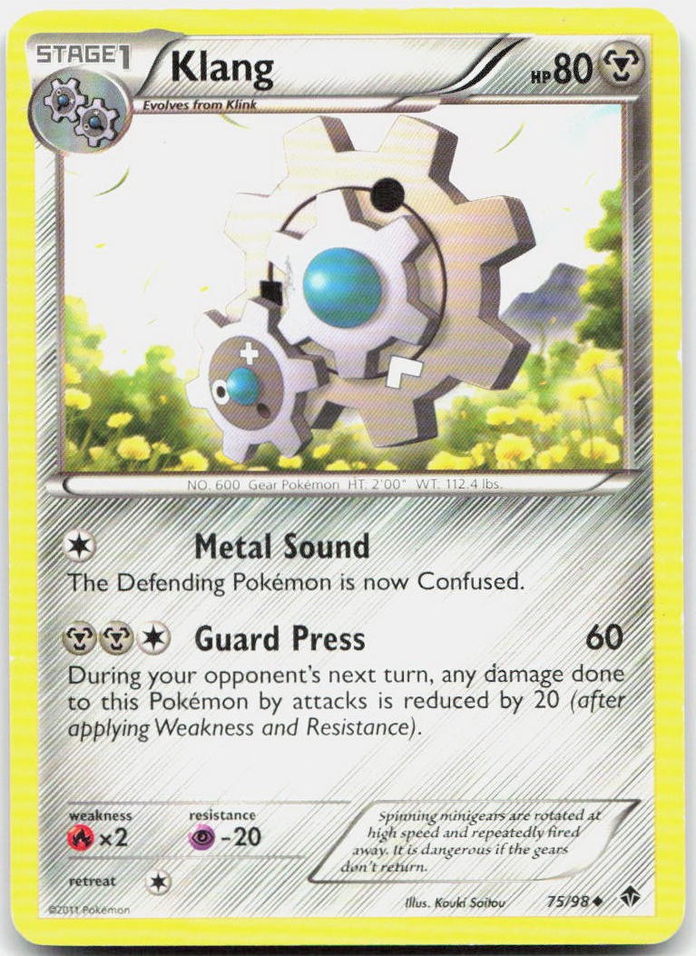 Klang 75/98 Uncommon Emerging Powers Pokemon Moderately Played