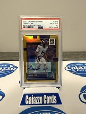 Panini Donruss Optic 2022 Rookie Auto Gold Lewis Cine PSA 10 /10 Vikings