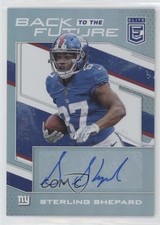 2017 Donruss Elite Back to the Future Signatures 75/99 Sterling Shepard Auto ry5