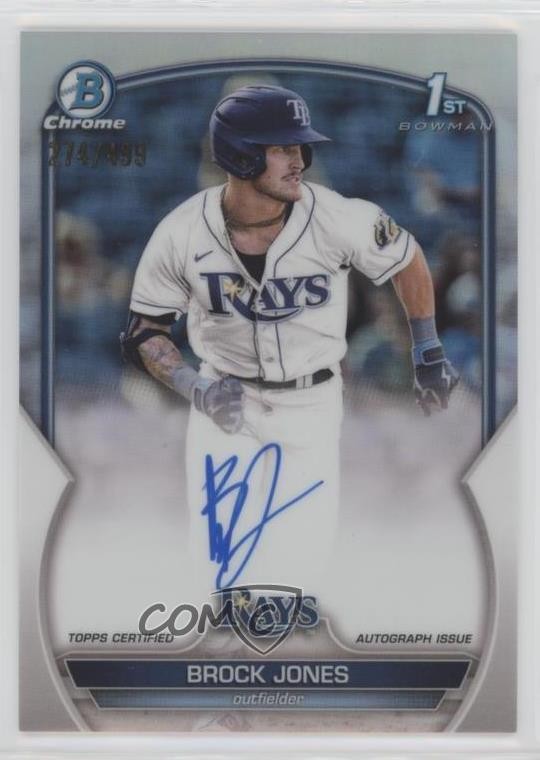 2023 Bowman Chrome Prospect Refractor 274/499 Brock Jones #CPA-BJ Auto 0jm6