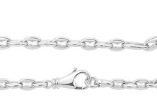 Prima Kaffeebohne X – Kette aus 960 Argentium Silber (6 mm)