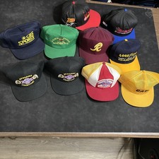 Vintage Sports Specialties Redskins CAT John Deere Goodyear Trucker Hat Lot