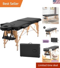 Versatile Massage Table - Height Adjustable and Easy to Store, Ideal Spa Bed