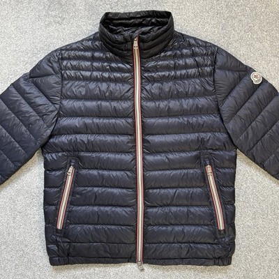 Moncler Daniel Navy gefütterte Jacke Größe 2 Small 100 % authentisch