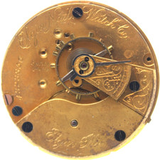 1891 ELGIN POCKET WATCH MOVEMENT 4323856 GRADE 73 18s 7j QB