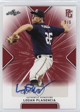 2021 Leaf Perfect Game National Showcase Red 5/5 Logan Plasencia Auto 3hd