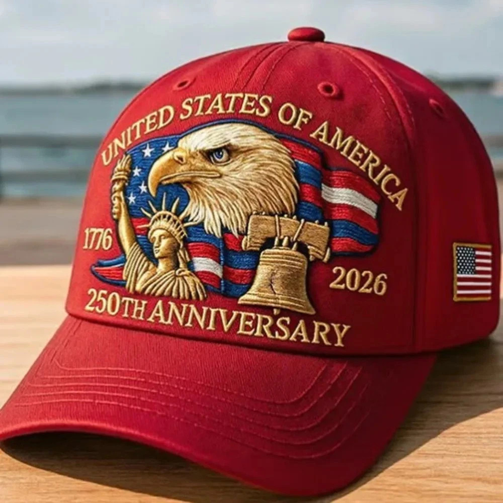 Baseball Cap United States 250th Anniversary Hat Suitable for Multiple Occasion