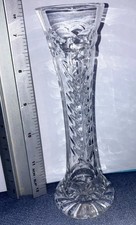 Royal Doulton Glass Crystal by Webb Corbett Bud Vase H 14cm 