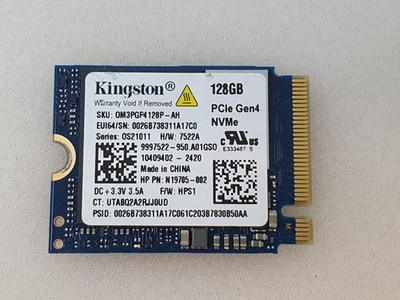 Kingston 128GB M.2 2230 NVMe PCIe Gen4 SSD OM3PGP4128P-AH N19705-002 Original