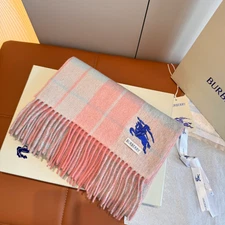 Burberry Pink Check Scarf 100% Wool