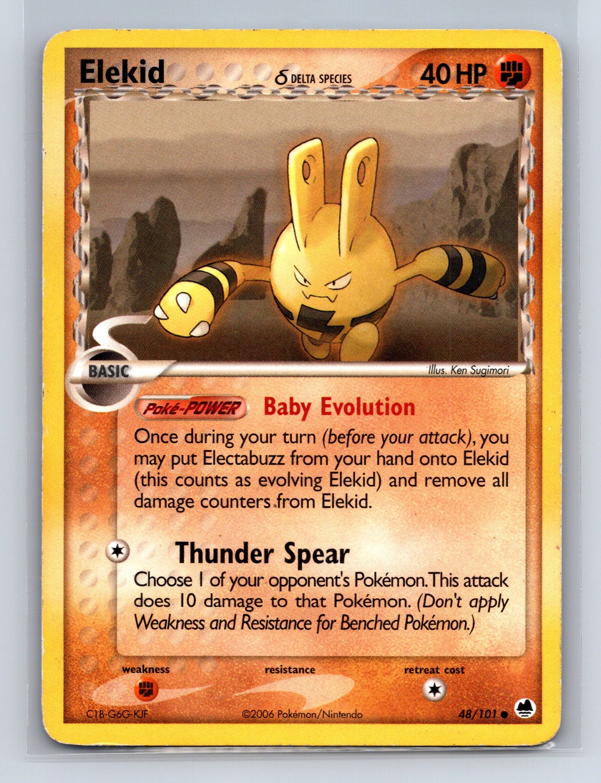 Dragon Frontiers #48/101 Elekid (Delta Species)