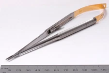 Jarit 278-095 Micro Needle Holder 8¼" Surgical 1.2mm Tip Stardust Lock Stainless