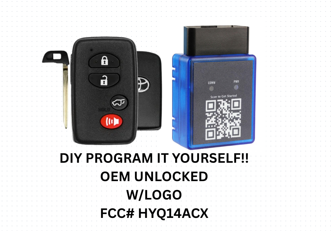 DIY PROGRAM YOURSELF!! OEM LOGO 2009-2015 TOYOTA VENZA SMART KEY  HYQ14ACX