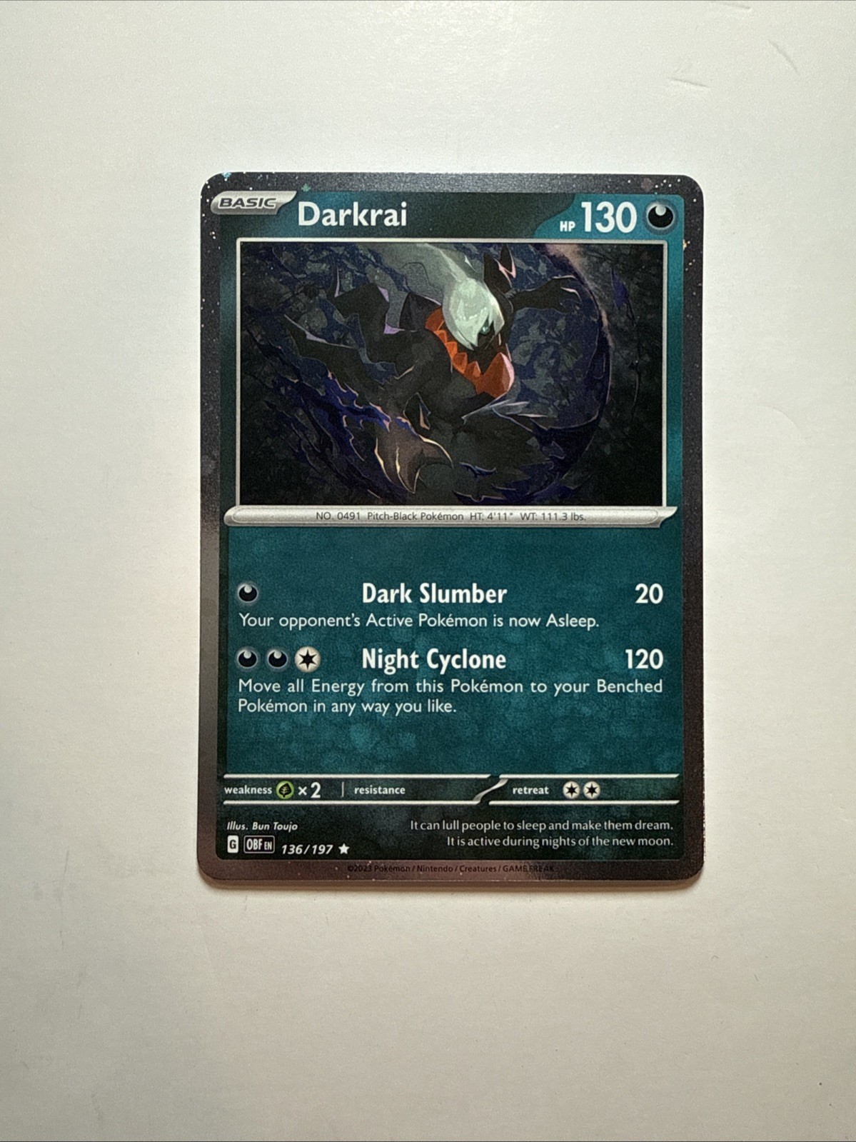 Darkrai (Cosmos Holo) 136/197 Rare Miscellaneous Cards & Products Pokemon NM