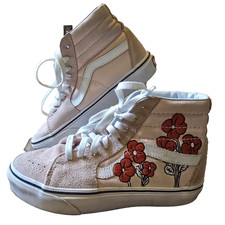 VANS Disney Mickey, Minnie, Blossoms HighTop Women's 5.5, Men's 4 Pink Suede