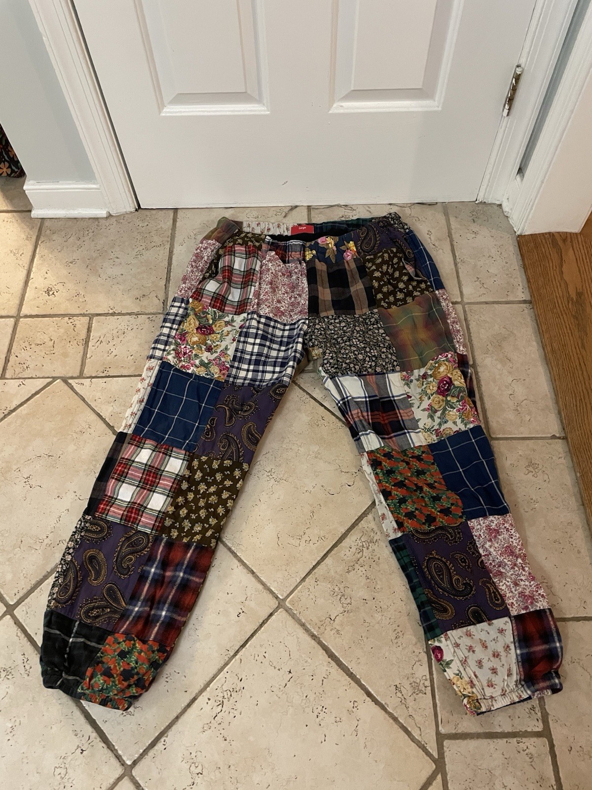 Size Large Supreme FW16 Patchwork Set Anorak & Sw… - image 5