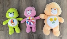 Vintage Care Bear Lot x 3 Do Your Best 2003  Hopeful Heart 2005  Friend