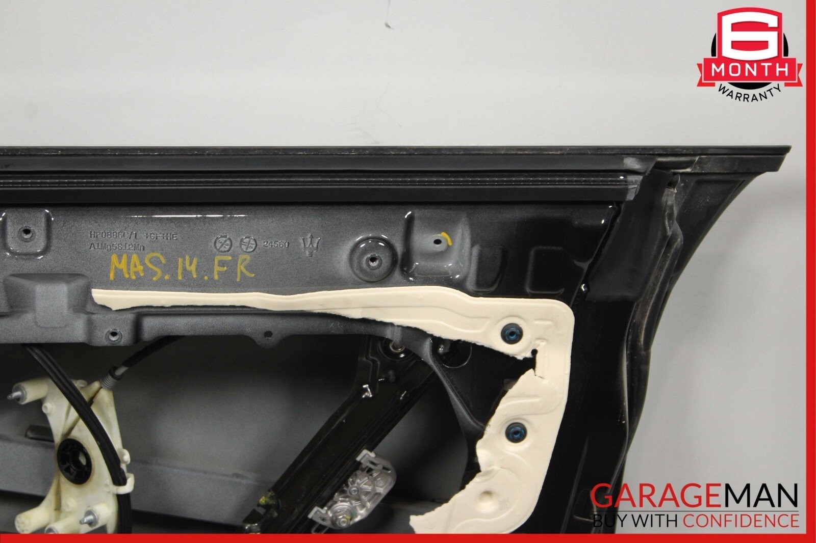 14-17 Maserati Ghibli Front Right Passenger Side Exterior Door Shell Black