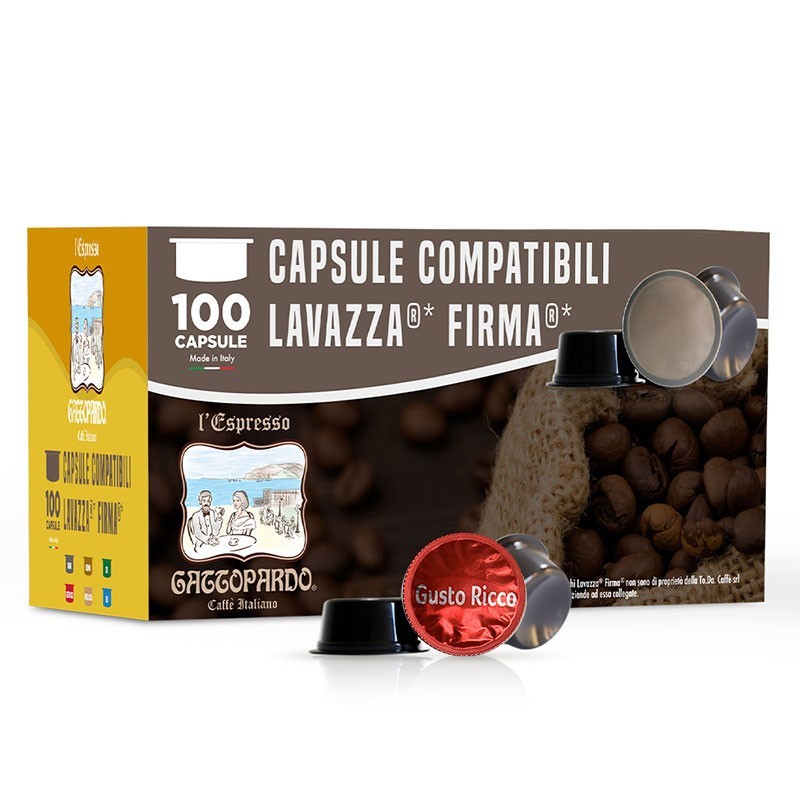 300 capsule caffé TODA Gattopardo MISCELA RICCO compatibili Lavazza Firma ! - 1