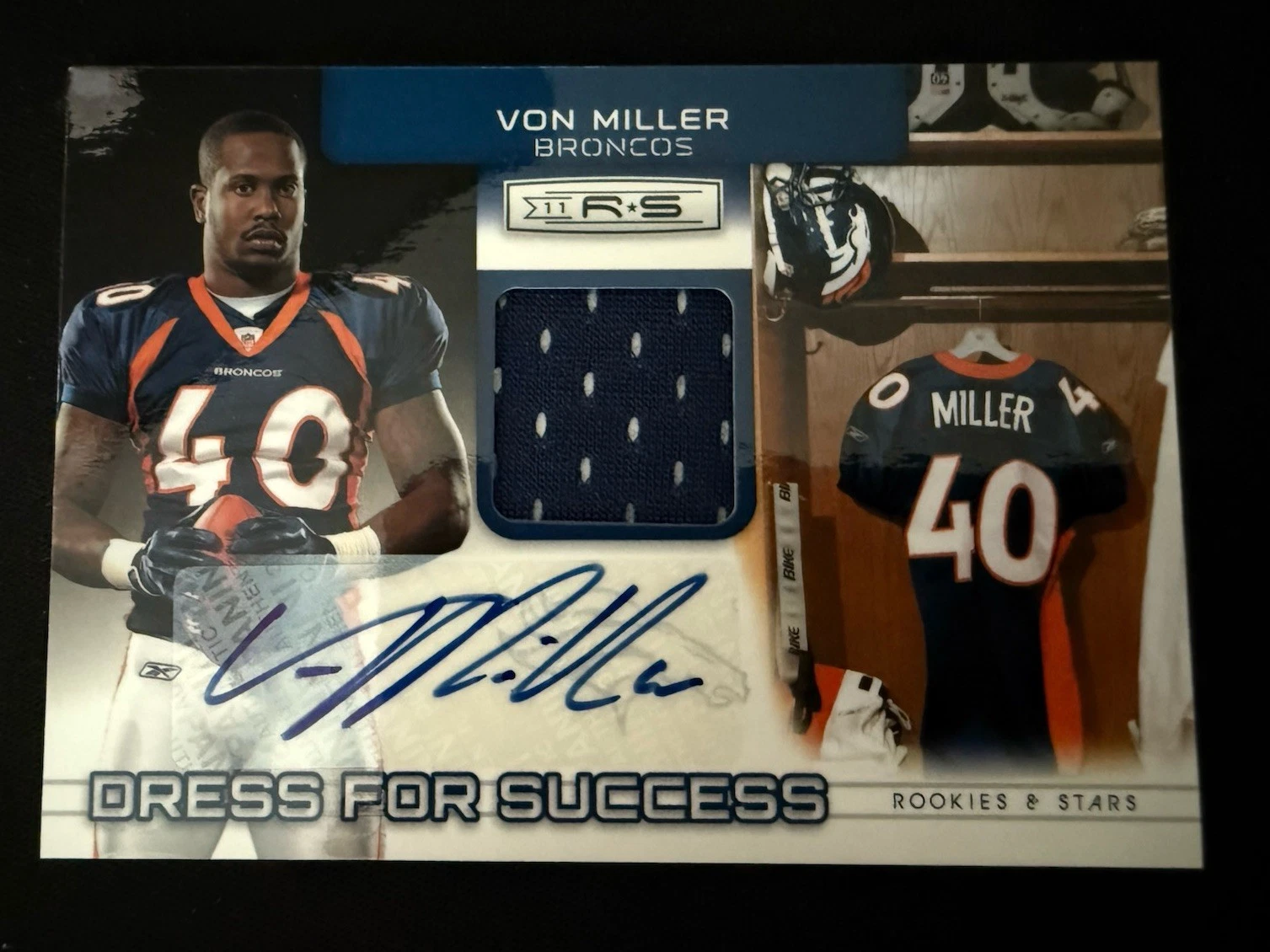 Von Miller Panini Rookies & Stars Dress for Success Jersey #5 Base