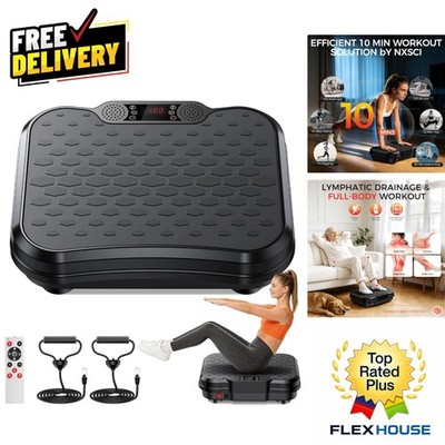 Luxury Vibration Plate Exercise Machine for Home - 250 Speed Levels, Lymphati...