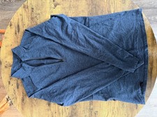 Lululemon Mens Quarter Zip Pullover Heather Blue Gray
