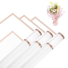 Flower Wrapping Paper, 57cm/22 Inch White Packaging Papers, Pack of 10