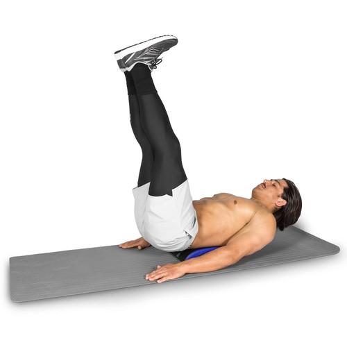 Abdominal AB Mat 15" x 12" High Density Core Trainer, Black/Blue - Picture 6 of 7