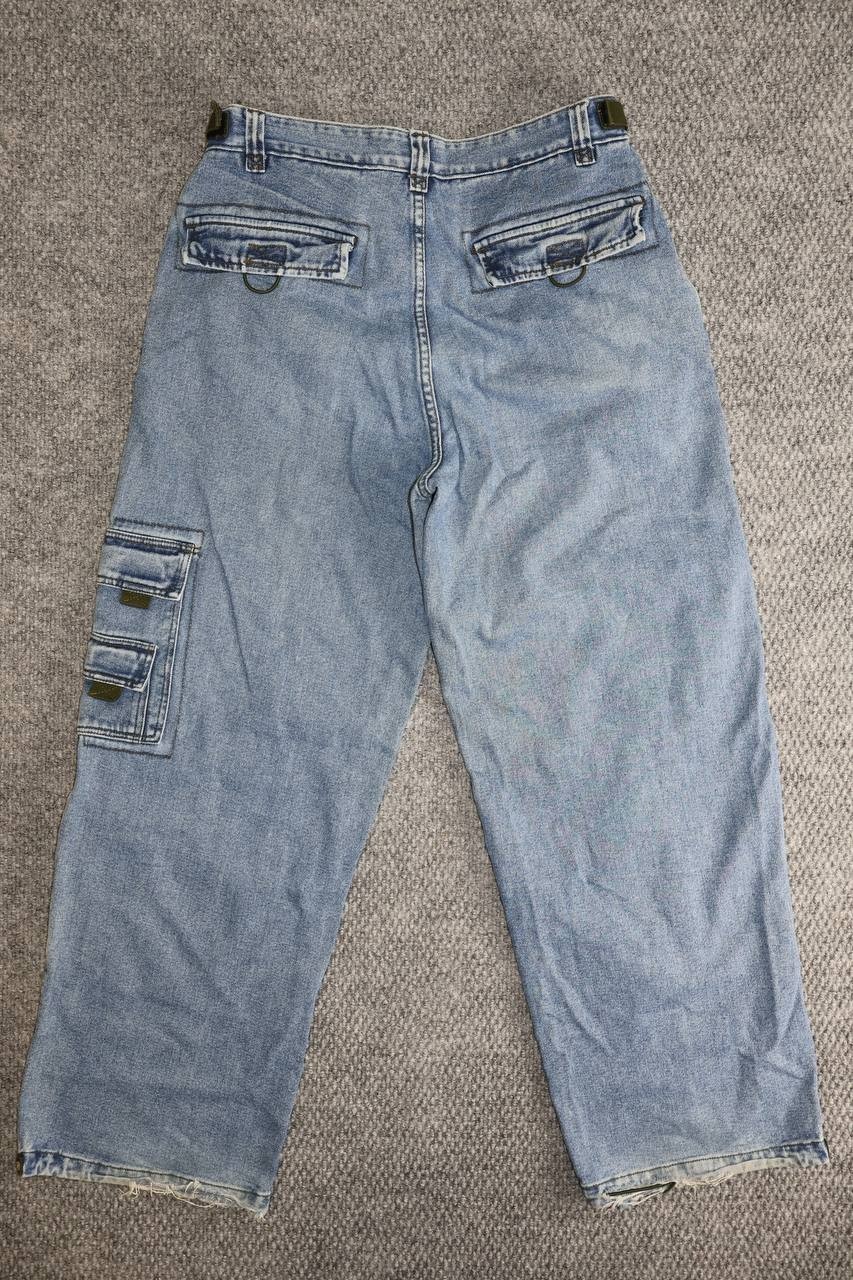 Vintage 90s MACGear Rave Cargo Jeans 36x30 Baggy Wide… - Gem