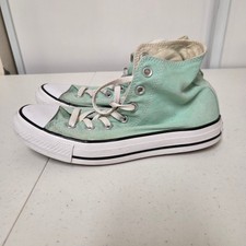 Converse Chuck Taylor All Star High Top Mint Green Canvas Sneakers Size 6