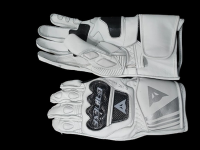 Dainese Druid 3 Motorcycle White Leather Gloves | eBay