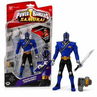 GIG Power Rangers Samurai Actionfigur WASSERBLAU transformierbar + Zubehör