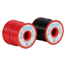 24 Gauge PVC 1007 Solid Electric Wire Red and Black Each 100 ft 24 AWG 1007 Hook