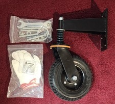 8in Heavy Duty Gate Wheel Spring Loaded Gate Caster With Gloves And Hardware