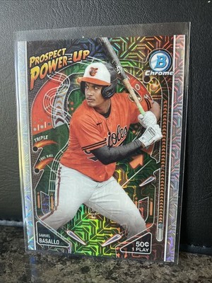 2024 Bowman - Mega Box Chrome Prospect Power-Up Samuel Basallo #PP-8 (RC)