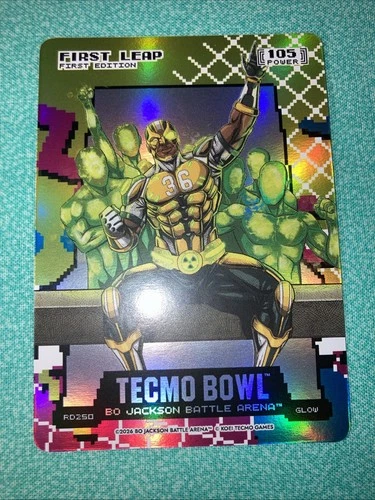 bo jackson battle arena tecmo bowl 80’s Rad First Leap Glow