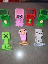 McDonald  s Happy Meal Toy Minecraft The Movie Lot of 7 Figurines Sheep, Creeper