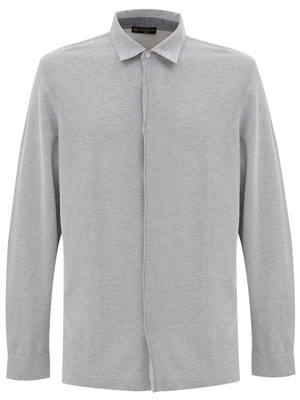 Corneliani Hemd grau Langarm