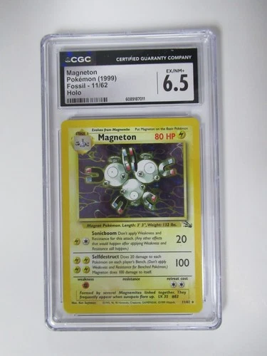 1999 Pokemon Fossil Magneton 11/62 Holo CGC 6.5
