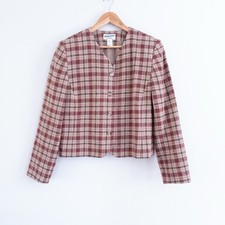 Vintage Pendleton Wool Blend Button Up Blazer Jacket Fits 12 Americana Classic