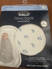 Halo Sleepsack Swaddle 3-6 Months 23-26 Lbs. Cotton Floral NEW