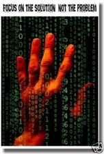 Focus on the Solution Classroom Motivational NEW POSTER