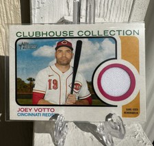 2022 Topps Heritage Joey Votto Clubhouse Collection Relic Patch Card Game Used!