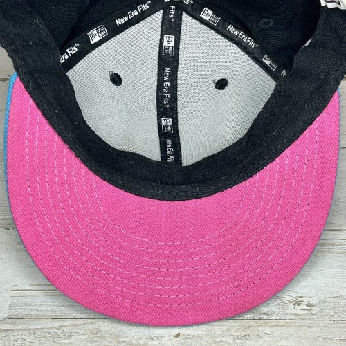 NBA Miami Heat Hardwood Classics Neon Logo New Era 9Fifty Snapback Hat Cap Adult - Picture 6 of 9
