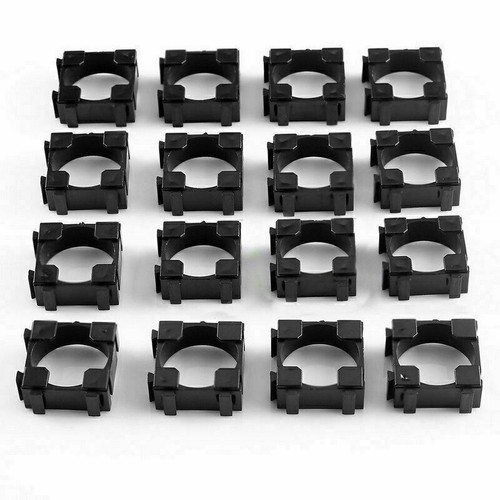 100tlg. 18650 Lithium Akku Batterie Halter Bracket Halterung Kunststoff Schwarz - Bild 2 von 6